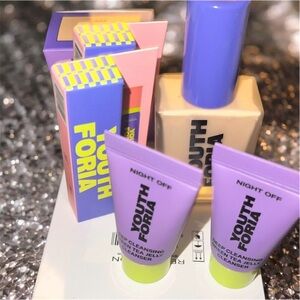 Youth Foria Cleanser, Primer, Foundation Estée Lauder Lip Gloss & Plumper by TF